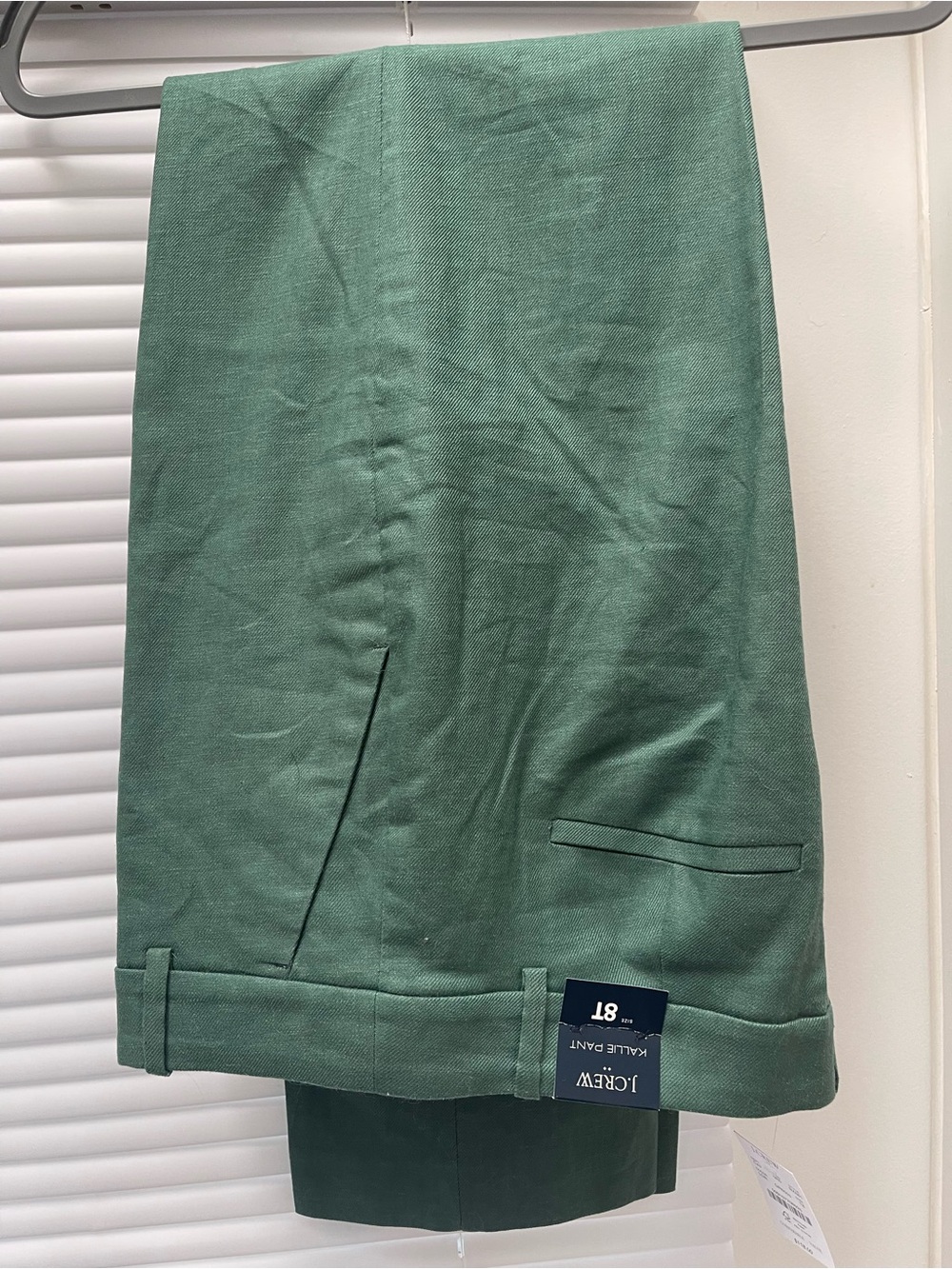 J.Crew Women’s Kallie Pant Size 8T Green Lined Dress/Office Trouser NWT